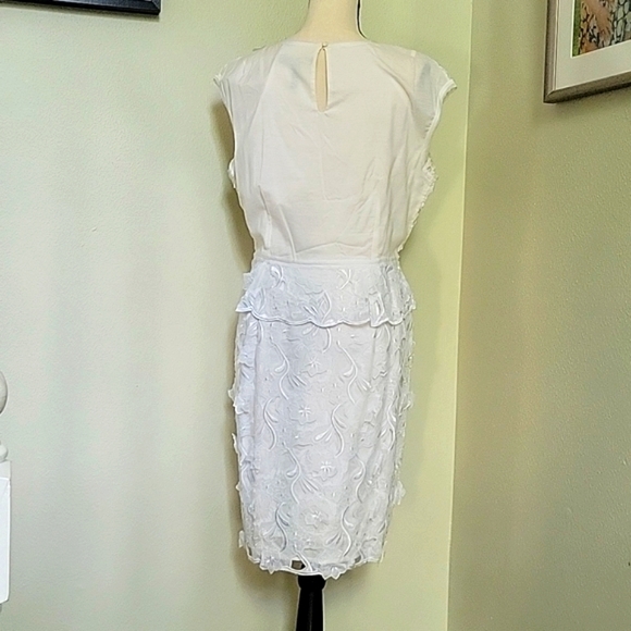 BCBG white floral dress - Picture 2 of 10